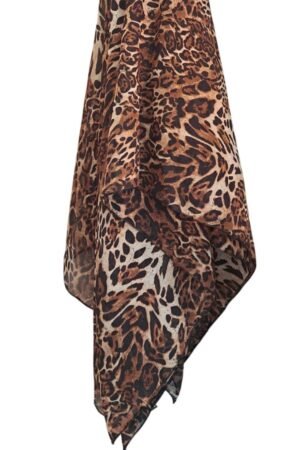 Printed Square Hijab Abstract Aura