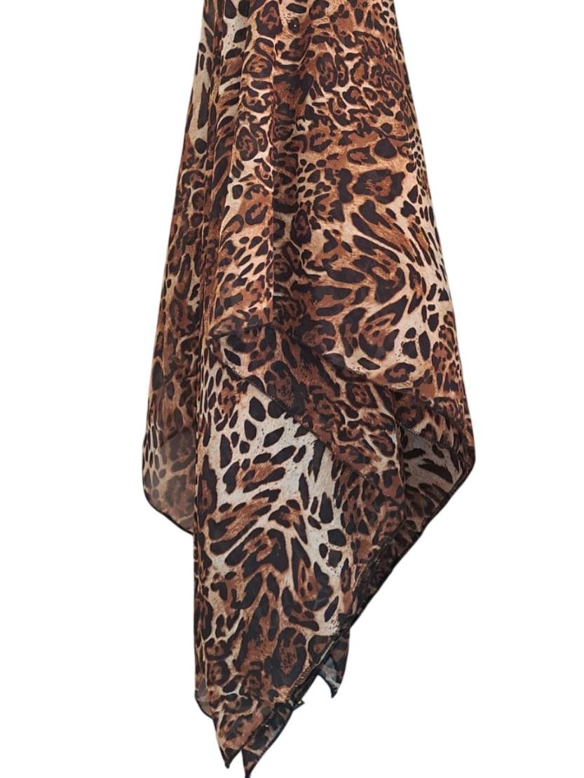 Printed Square Hijab Abstract Aura