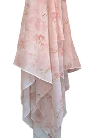 Printed Square Hijab Blossom Veil