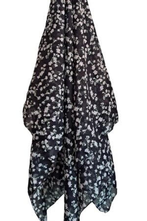Printed Square Hijab Celestial Flora
