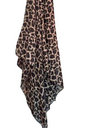 Printed Square Hijab Cheetah