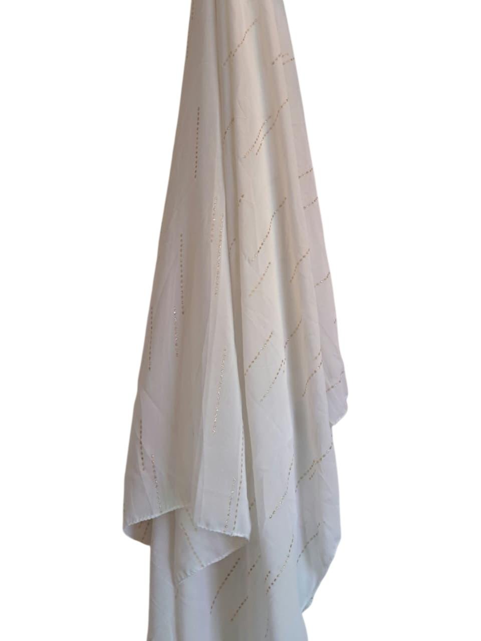 Printed Square Hijab Modern Serenity