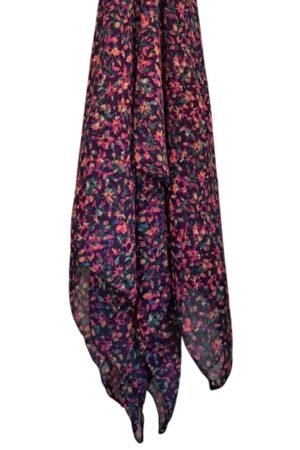Printed Square Hijab Petal Whisper