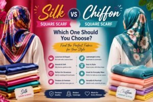 Silk Square Scarf vs Chiffon Square Scarf