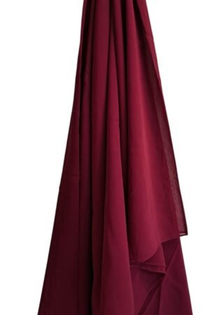 Large Square Hijab Maroon
