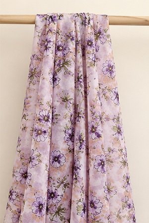 Printed Square Hijab Ember Glow