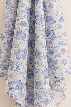 Printed Square Hijab Gardenia