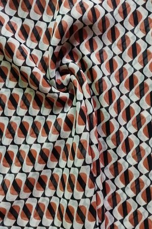 Printed Square Hijab Honey Comb