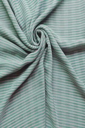 Printed Square Hijab Striped Light Grey