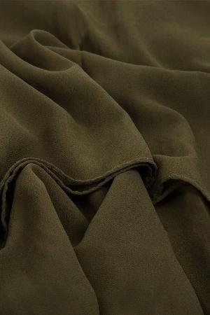 Large Georgette Square Scarf Moss