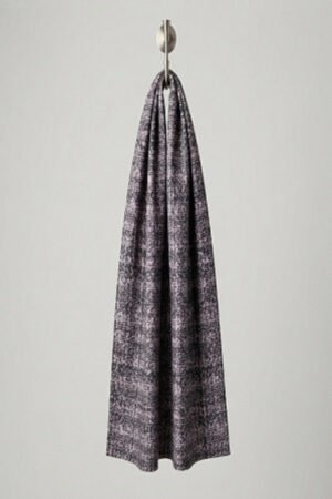 Printed Square Scarf Black Pink
