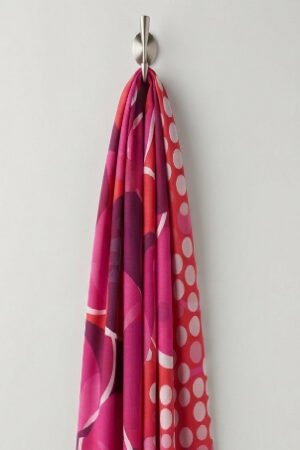 Printed Square Scarf Fuchsia delight