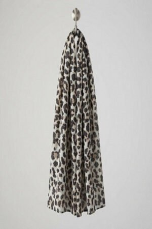 Printed Square Scarf Leopard