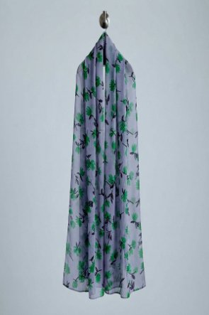 Printed Square Scarf Lilac Clover