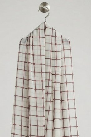 Printed Square Scarf Plaid