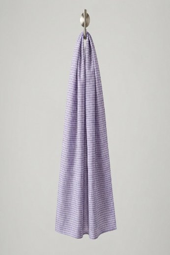 Printed Square Scarf Purple Check