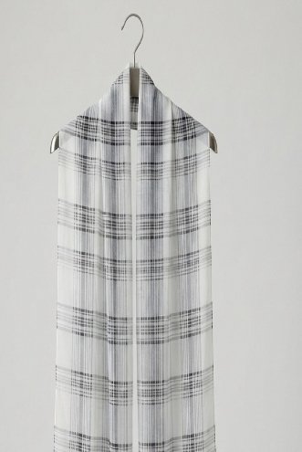 Printed Square Scarf Ripple Grid